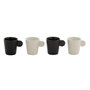 Voir la diapositive 3 : Paris Prix Lot de 4 Tasses à Café  Avery  7,5cl Noir & Blanc