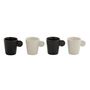 Voir la diapositive 3 : Paris Prix Lot de 4 Tasses à Café  Avery  7,5cl Noir & Blanc