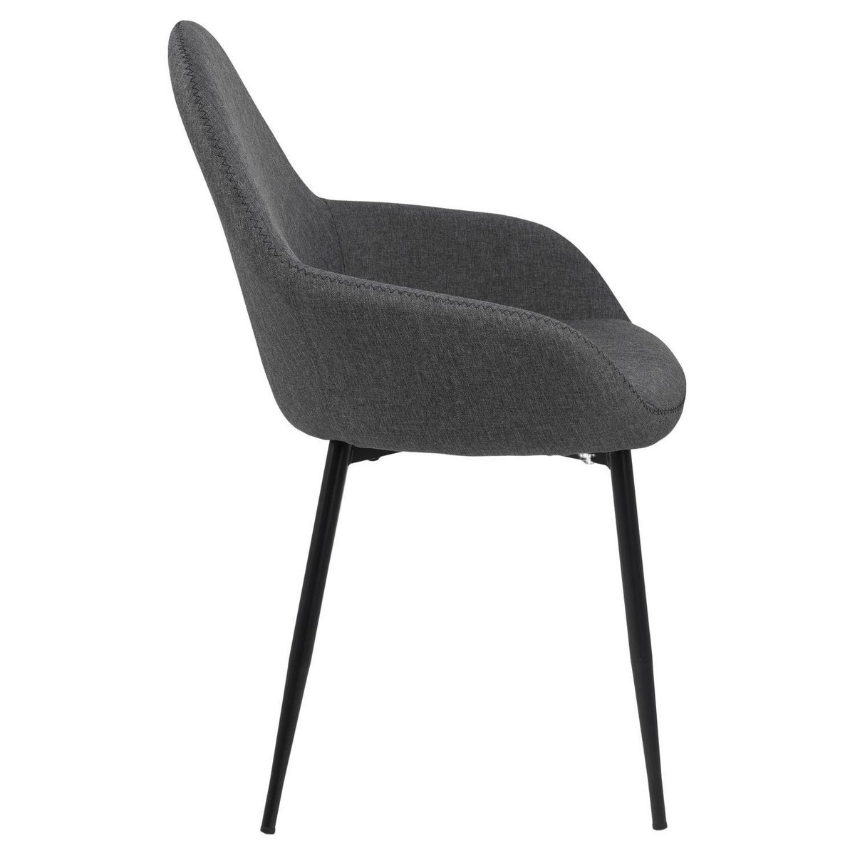 TOILINUX Lot de 2 Chaises de salle à manger Candice avec accoudoirs