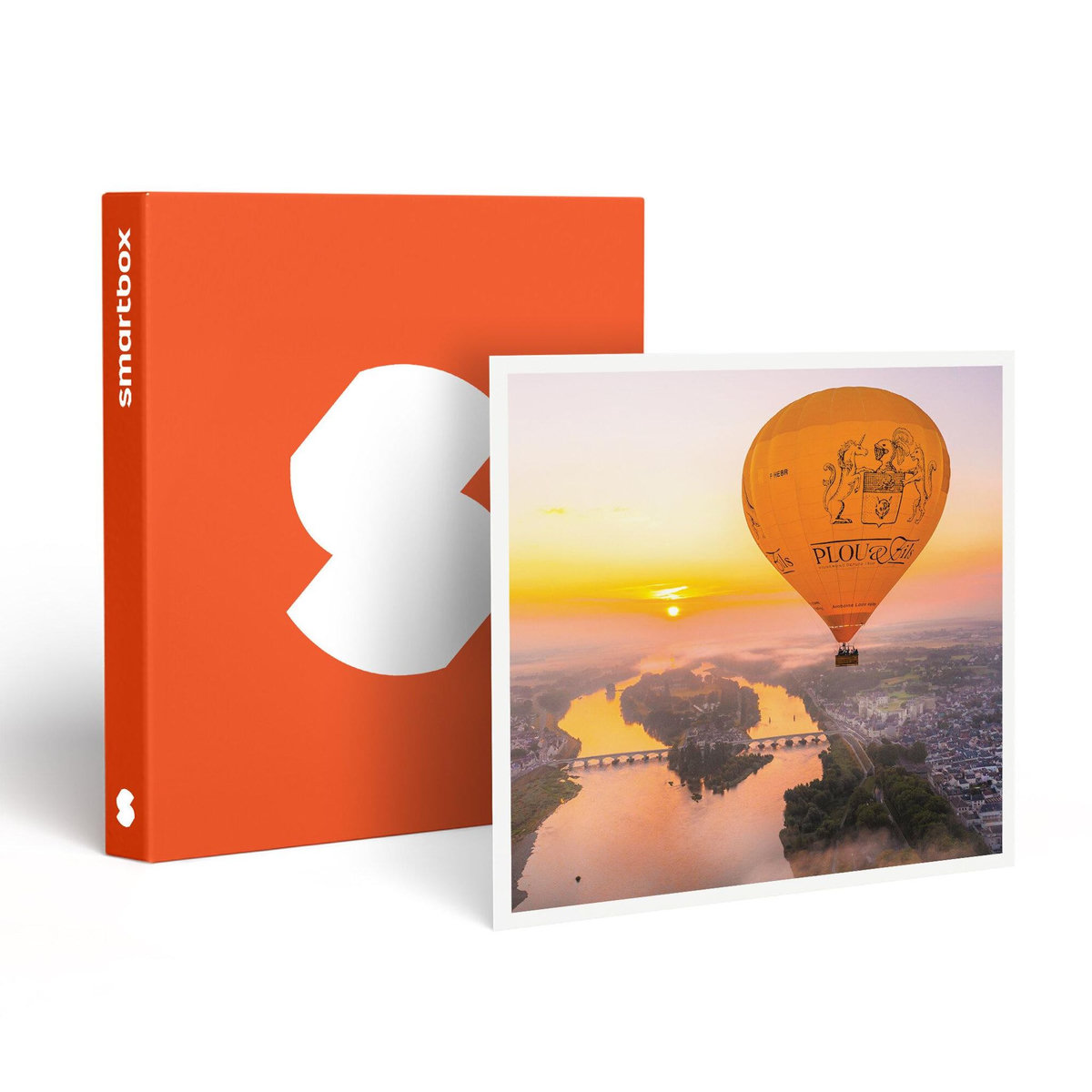 Smartbox Vol en montgolfière en famille au cœur de la Touraine avec visite d'une cave et dégustation de vin - Coffret Cadeau Sport & Aventure