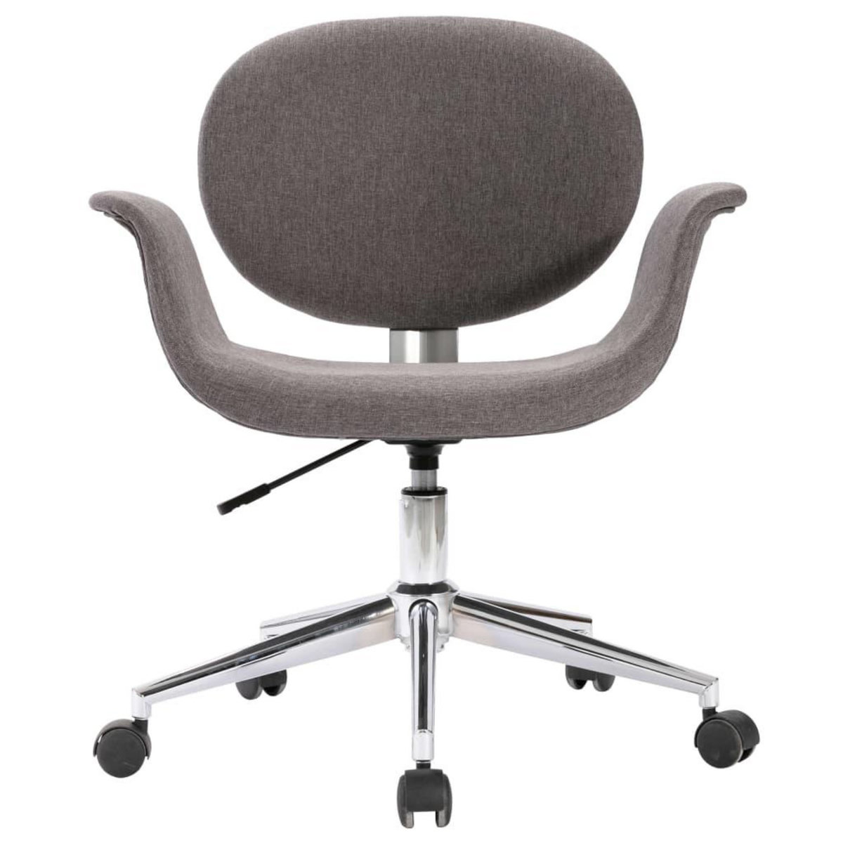 VIDAXL Chaise pivotante de bureau Gris Tissu