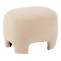 Voir la diapositive 1 : Paris Prix Pouf Design Tricoté  Erwin  55cm Blanc