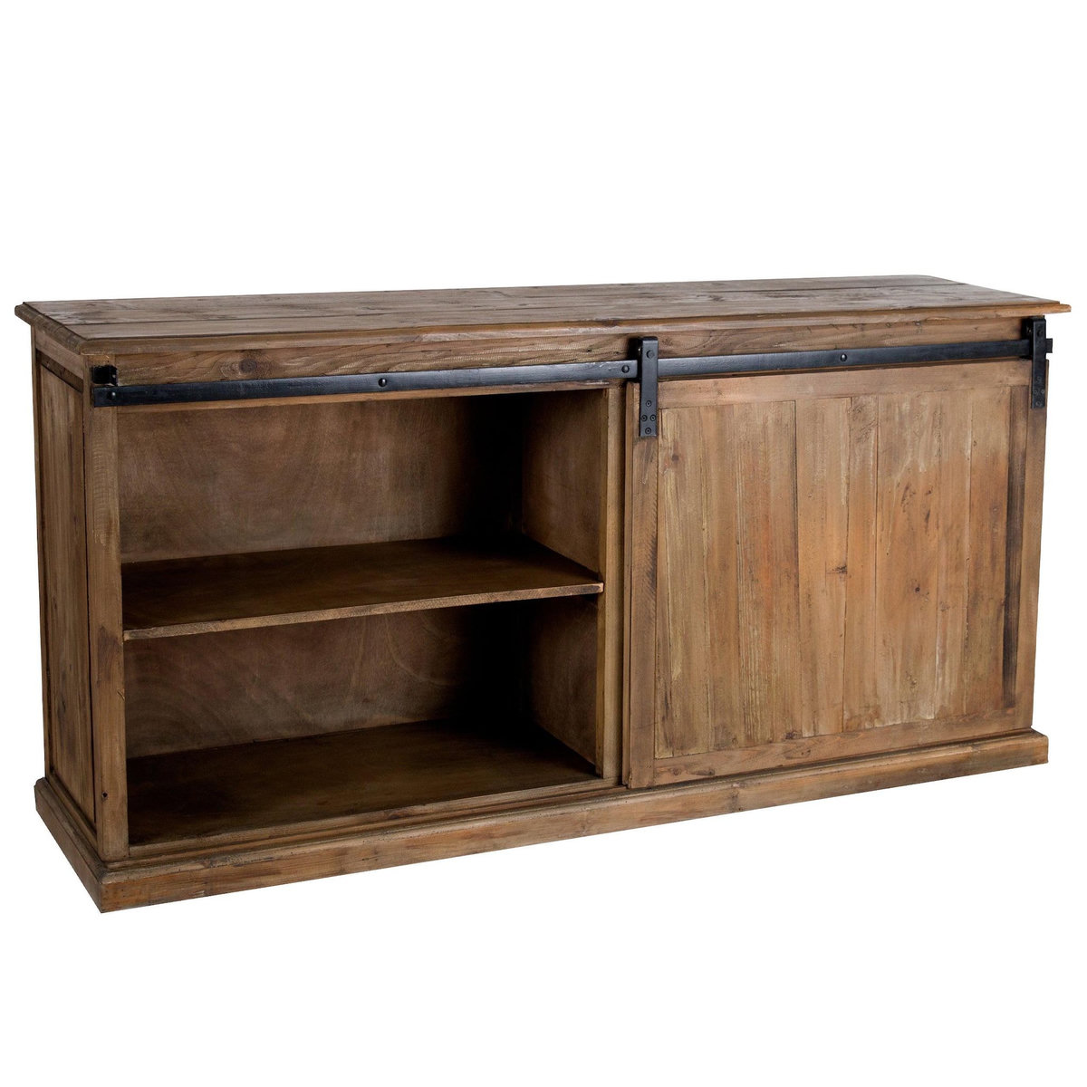 Rendez vous déco Buffet en bois recyclé, 6 tiroirs et 1 porte coulissante-Sari