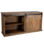 Voir la diapositive 3 : Rendez vous déco Buffet en bois recyclé, 6 tiroirs et 1 porte coulissante-Sari