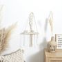 Voir la diapositive 2 : The Home Deco Factory Etagère murale bohème - Beige