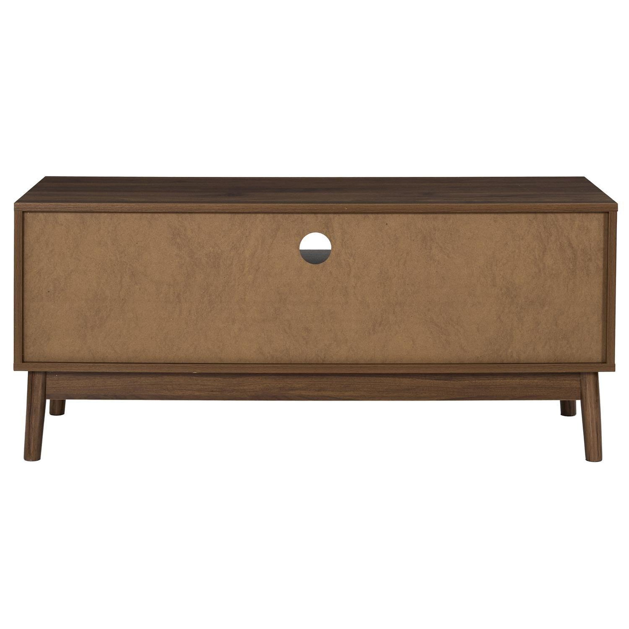 Voir la diapositive 6 : The Home Deco Factory Meuble tv 2 portes et 2 niches effet noyer tiffany - marron