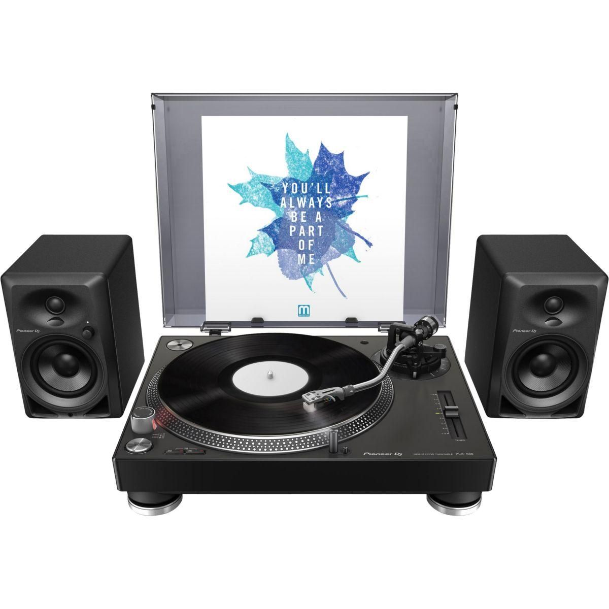 Pioneer Platine vinyle PLX-500 noire