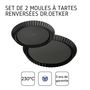 Voir la diapositive 4 : DR.OETKER Set de 2 moules à tarte renversée 22 cm et 28 cm Dr Oetker tradition
