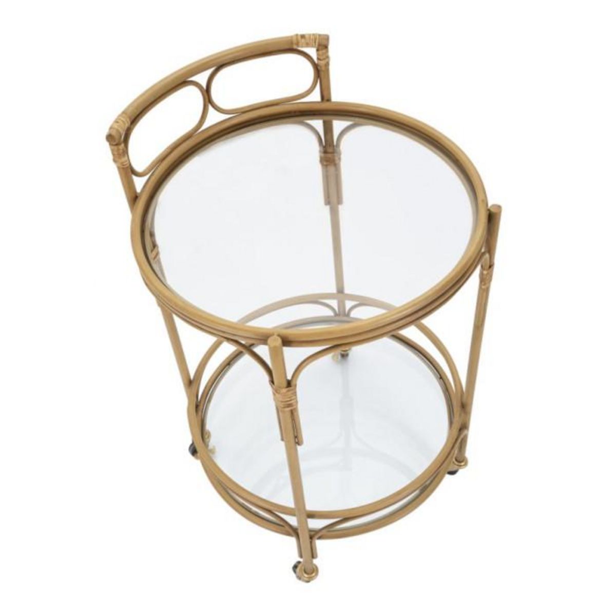 Paris Prix Desserte de Cuisine 2 Niveaux  Panama  74cm Naturel