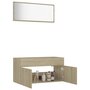 Voir la diapositive 4 : VIDAXL Ensemble de meubles de salle de bain 2 pcs chene sonoma