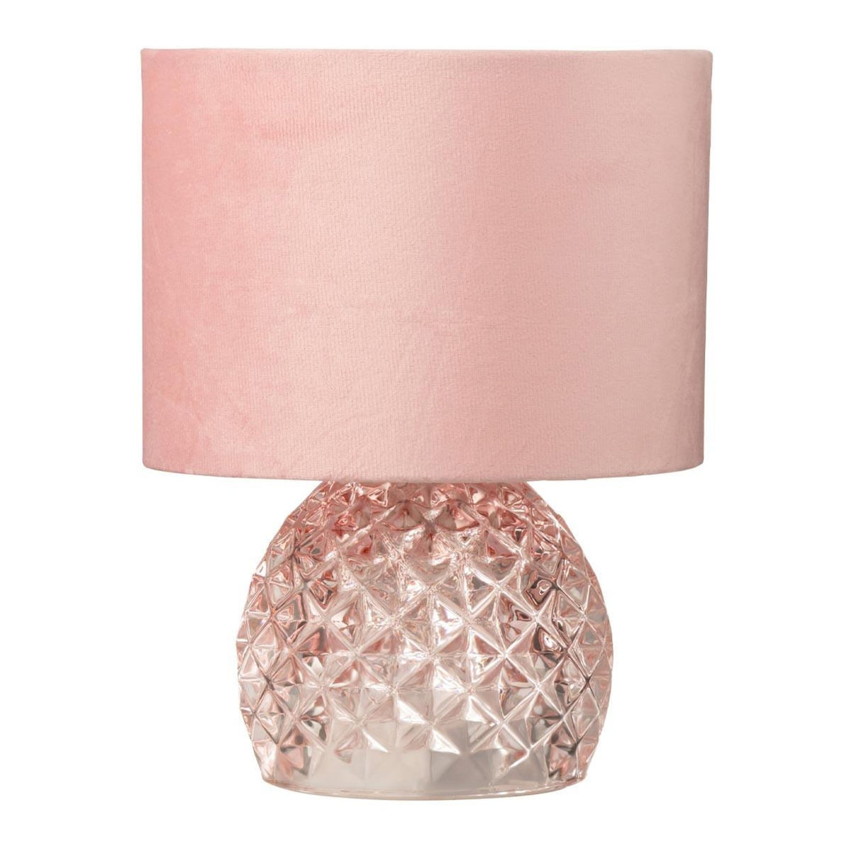 Paris Prix Lampe à Poser en Verre  LED  23cm Rose Clair