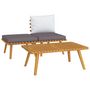 Voir la diapositive 2 : VIDAXL Salon de jardin 3 pcs avec coussins Bois d'acacia massif