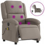 Voir la diapositive 2 : VIDAXL Fauteuil de massage inclinable electrique Taupe Tissu