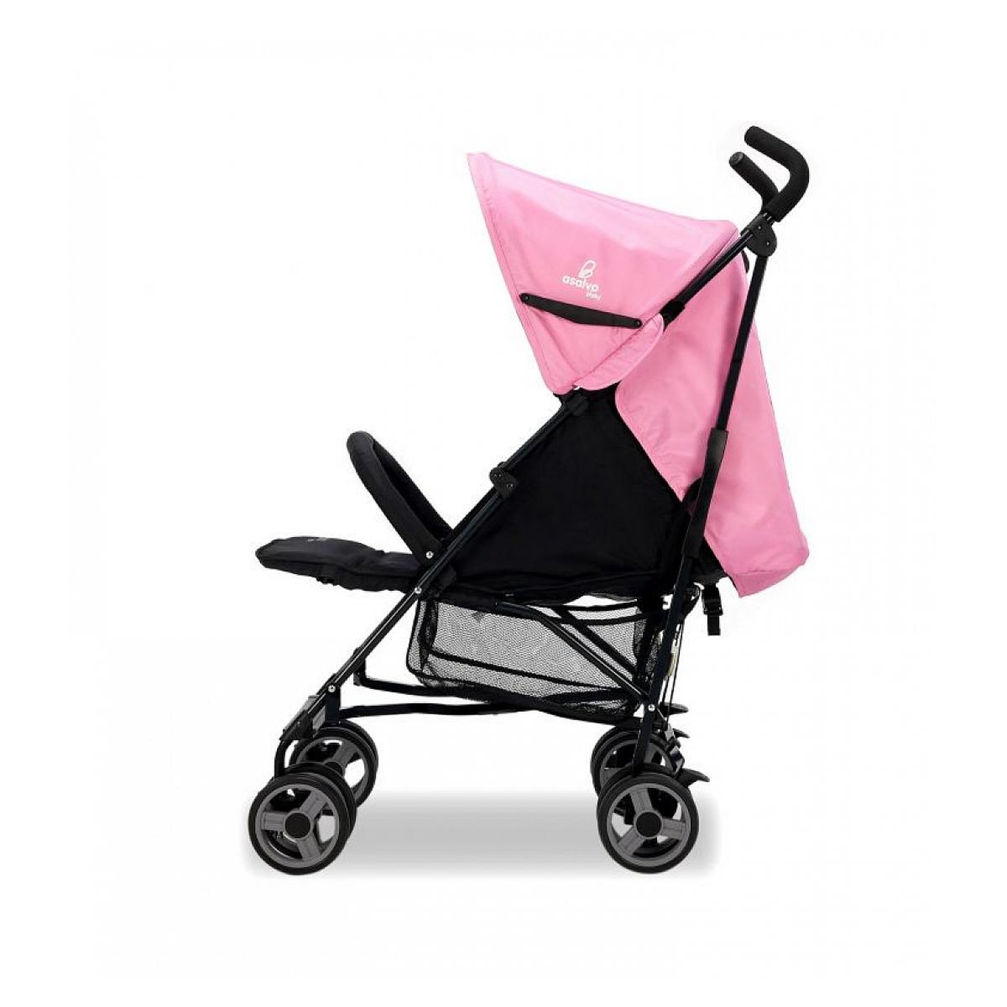 Voir la diapositive 3 : Asalvo Poussette Trotter Plus en Rose - Confort et Sécurité pour Bébé