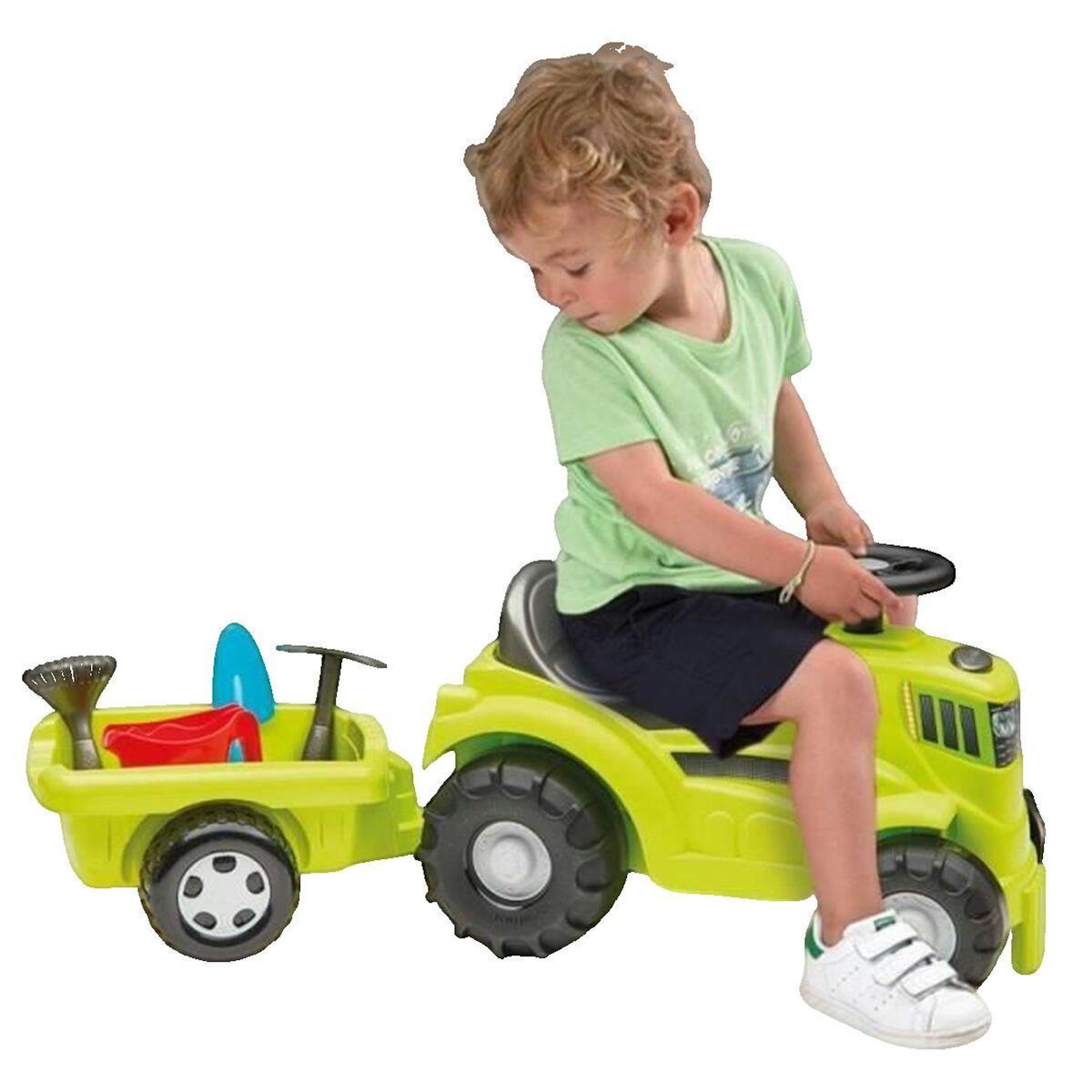 Ecoiffier Tracteur porteur avec remorque Ecoiffier vert