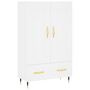 Voir la diapositive 2 : VIDAXL Buffet haut blanc 69,5x31x115 cm bois d'ingenierie