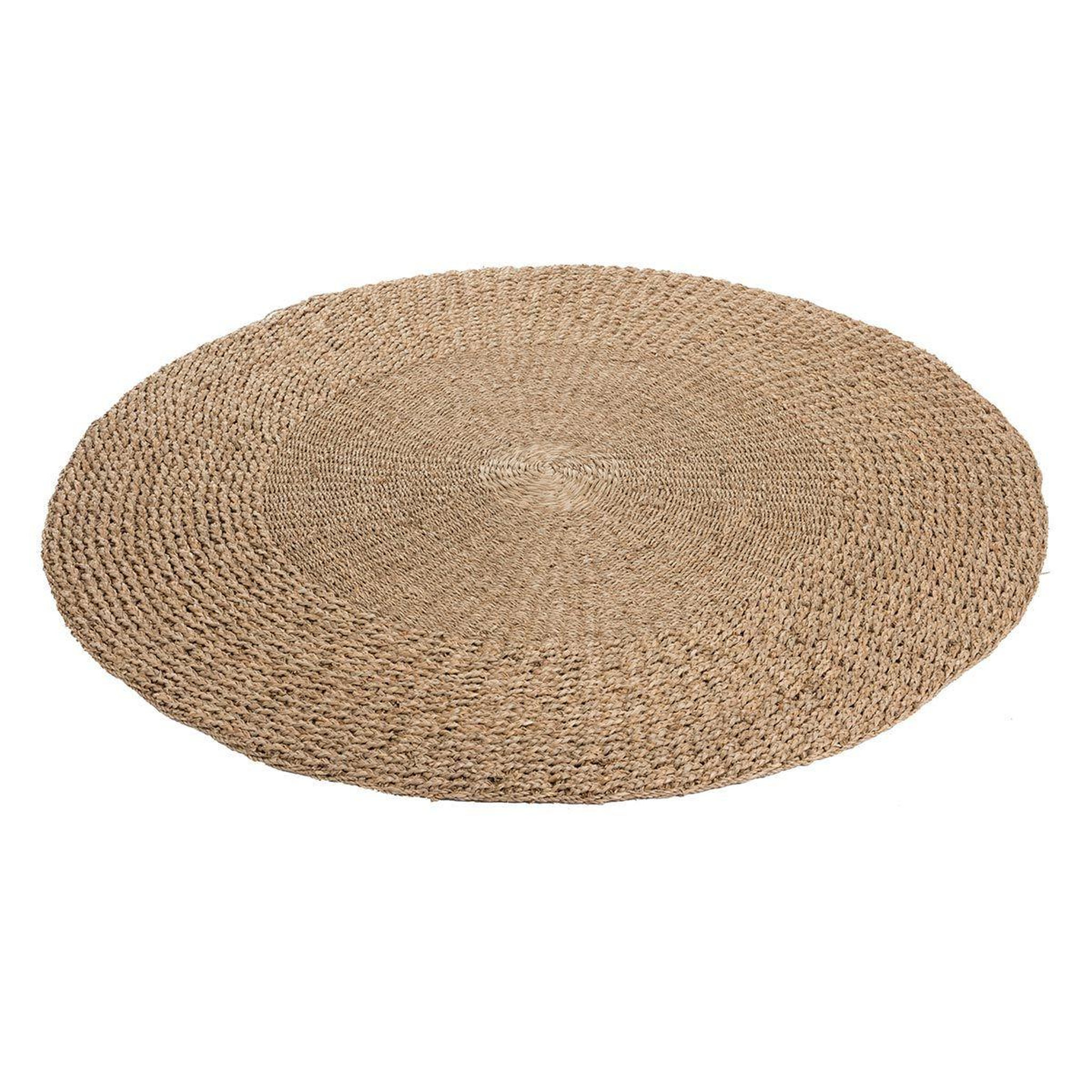 J-LINE Tapis Tressé Déco  Zostere  120cm Naturel