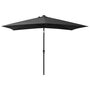 Voir la diapositive 3 : VIDAXL Parasol de jardin avec LED et mat en acier anthracite 2x3 m