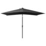 Voir la diapositive 3 : VIDAXL Parasol de jardin avec LED et mat en acier anthracite 2x3 m