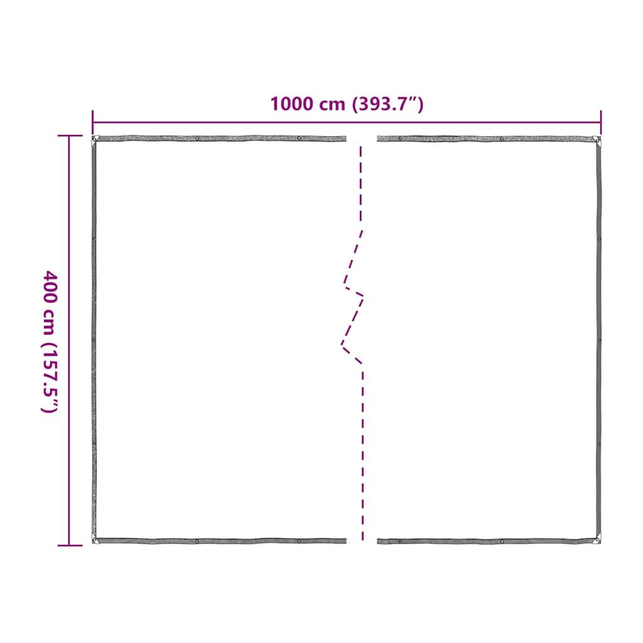 Voir la diapositive 6 : VIDAXL Bache transparente avec œillets 4x10 m polyethylene