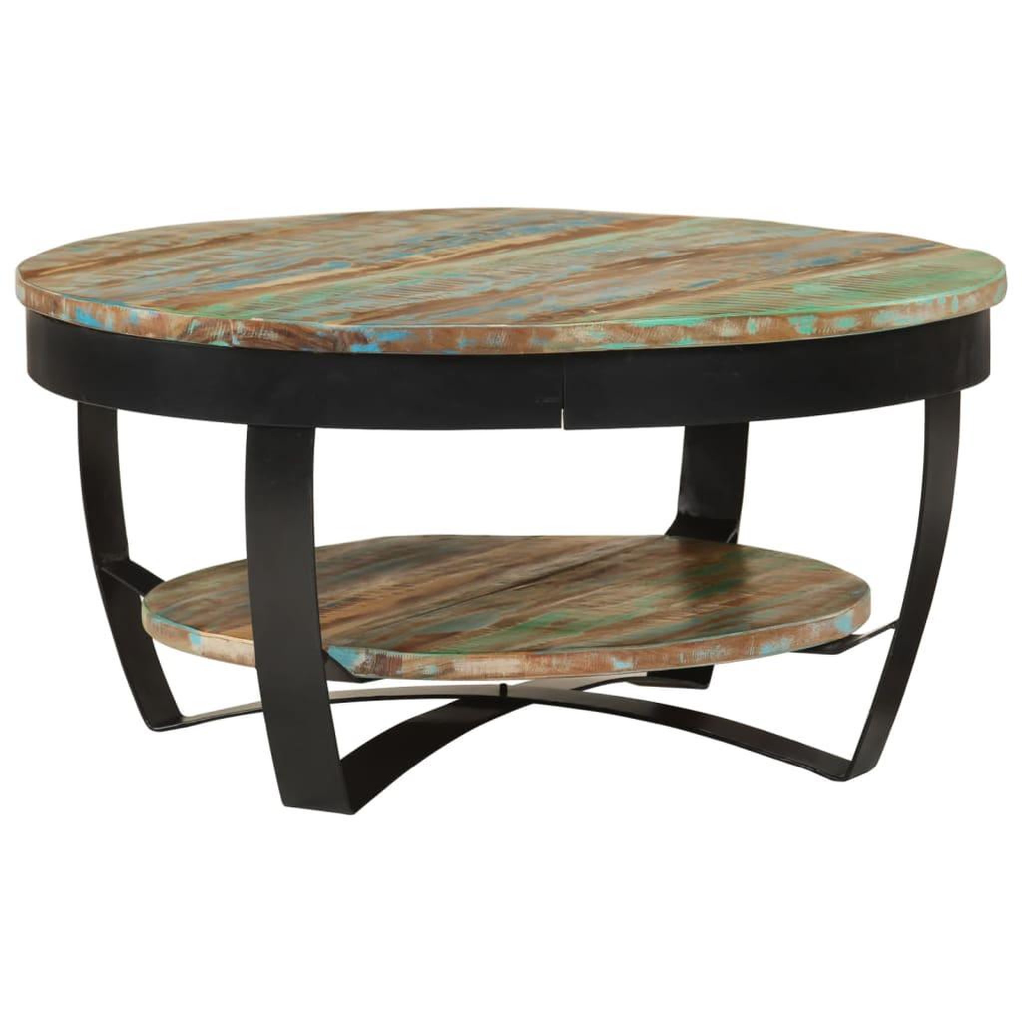 Voir la diapositive 1 : VIDAXL Table basse Bois massif de recuperation 65x32 cm