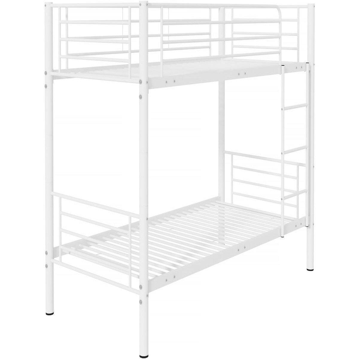 Habitat et Jardin Lit superposé  ADAM  -  90 x 190 cm - Métal - Blanc