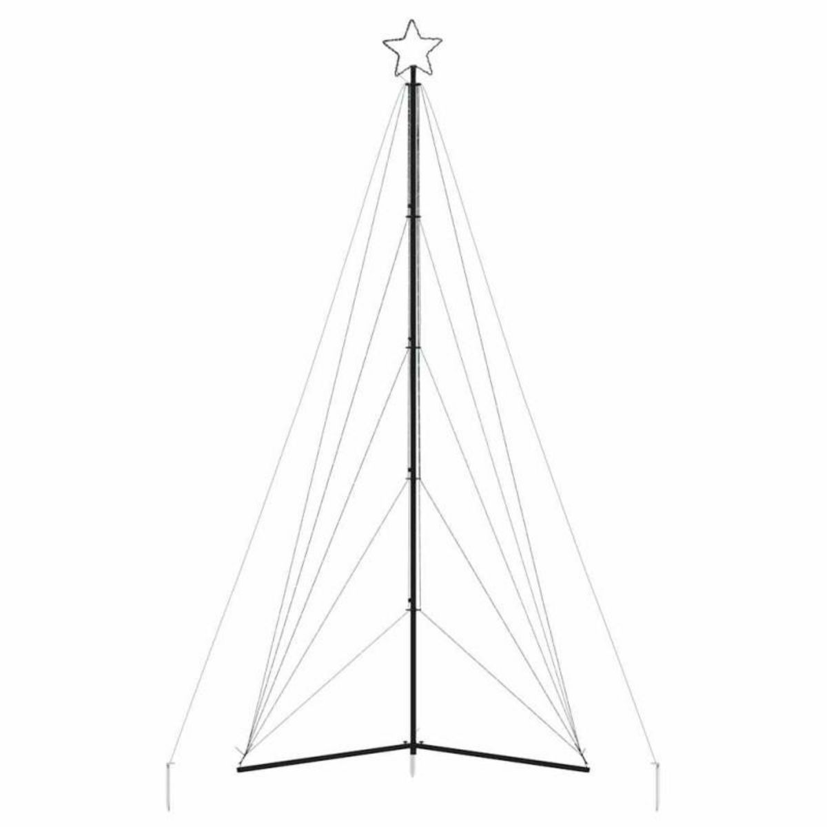 VIDAXL Guirlande de sapin de Noël 615 LED blanc chaud 404,5 cm