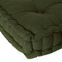 Voir la diapositive 2 : ATMOSPHERA Coussin de Sol  Dorian  40x40cm Vert Kaki