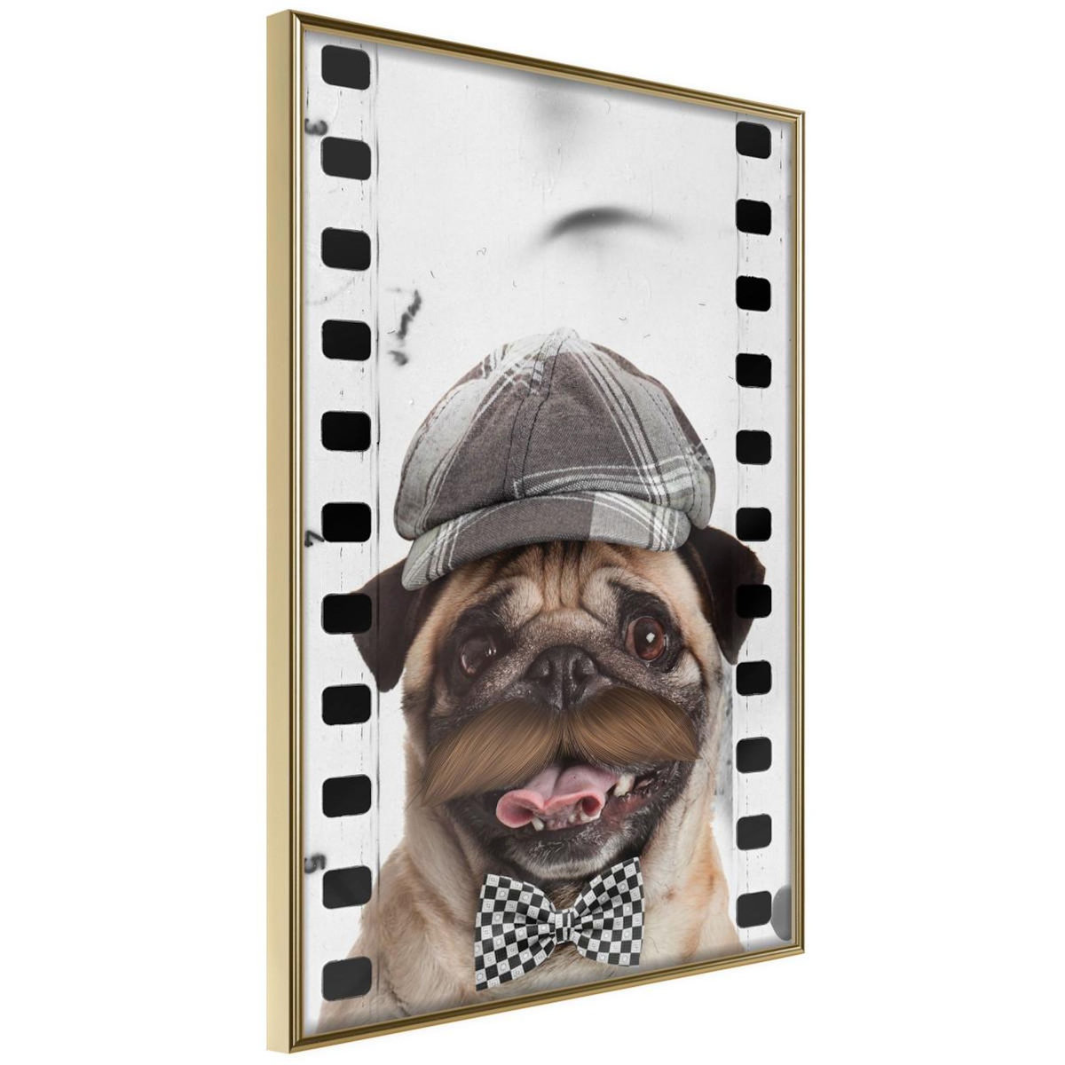 Paris Prix Affiche Murale Encadrée  Dressed Up Pug