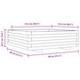 Voir la diapositive 6 : VIDAXL Jardiniere 80x80x26,5 cm bois de pin impregne