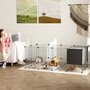 Voir la diapositive 2 : PAWHUT Cage parc enclos modulable rongeurs petits animaux 31 panneaux acier PP noir