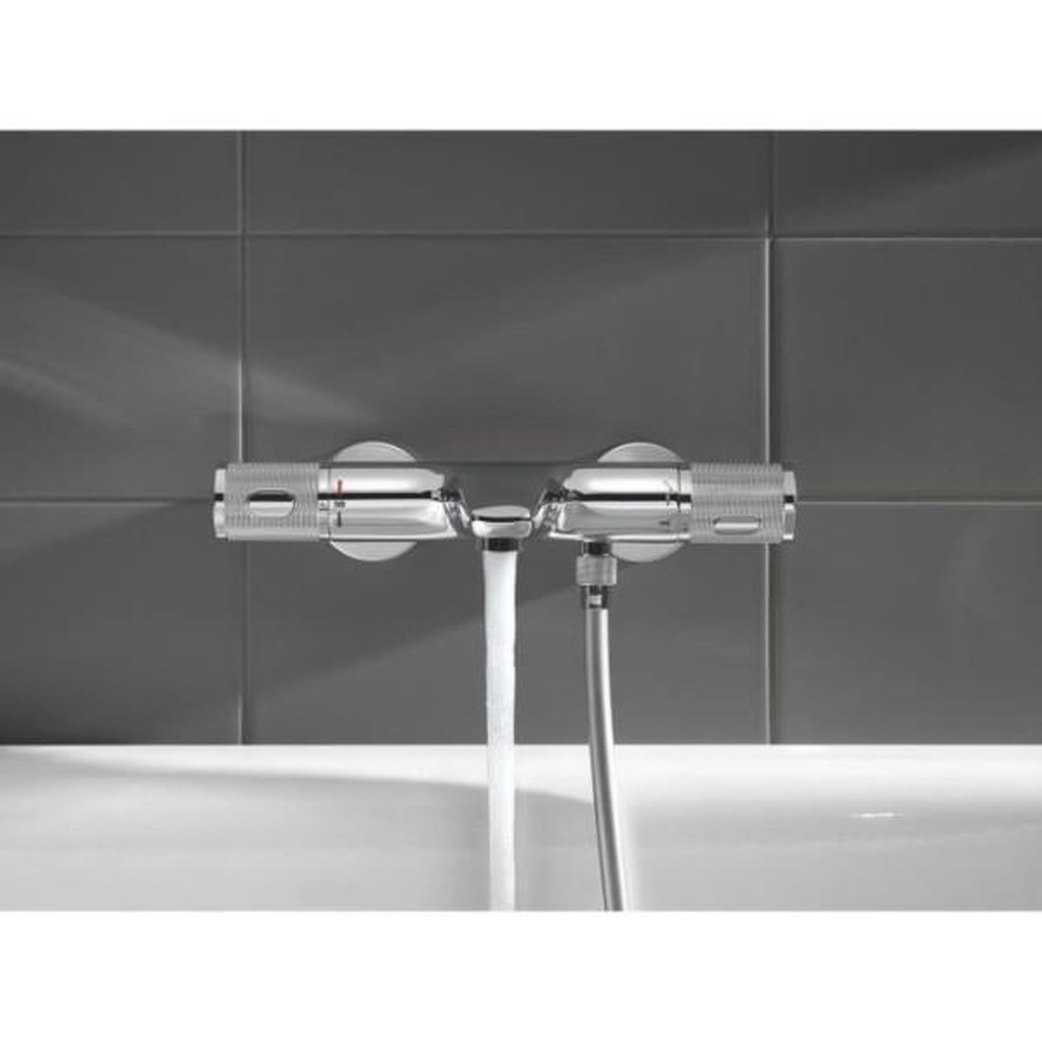 Voir la diapositive 3 : Grohe Grohe mitigeur thermostatique douche precision feel, montage mural, indicateur de température, filtres intégrés, chromé, 347
