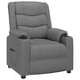 Voir la diapositive 2 : VIDAXL Fauteuil inclinable Gris Similicuir