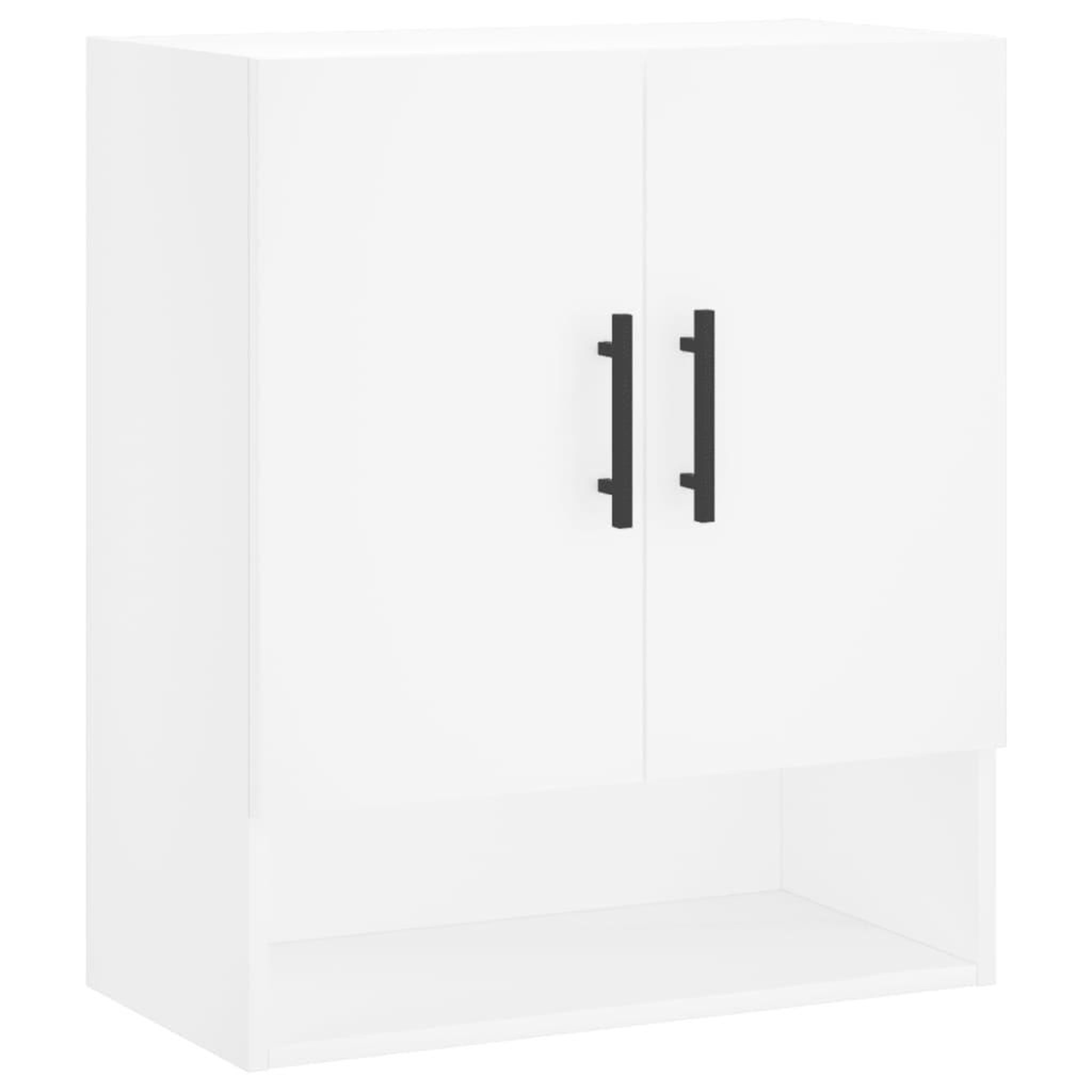 Voir la diapositive 2 : VIDAXL Armoire murale blanc 60x31x70 cm bois d'ingenierie