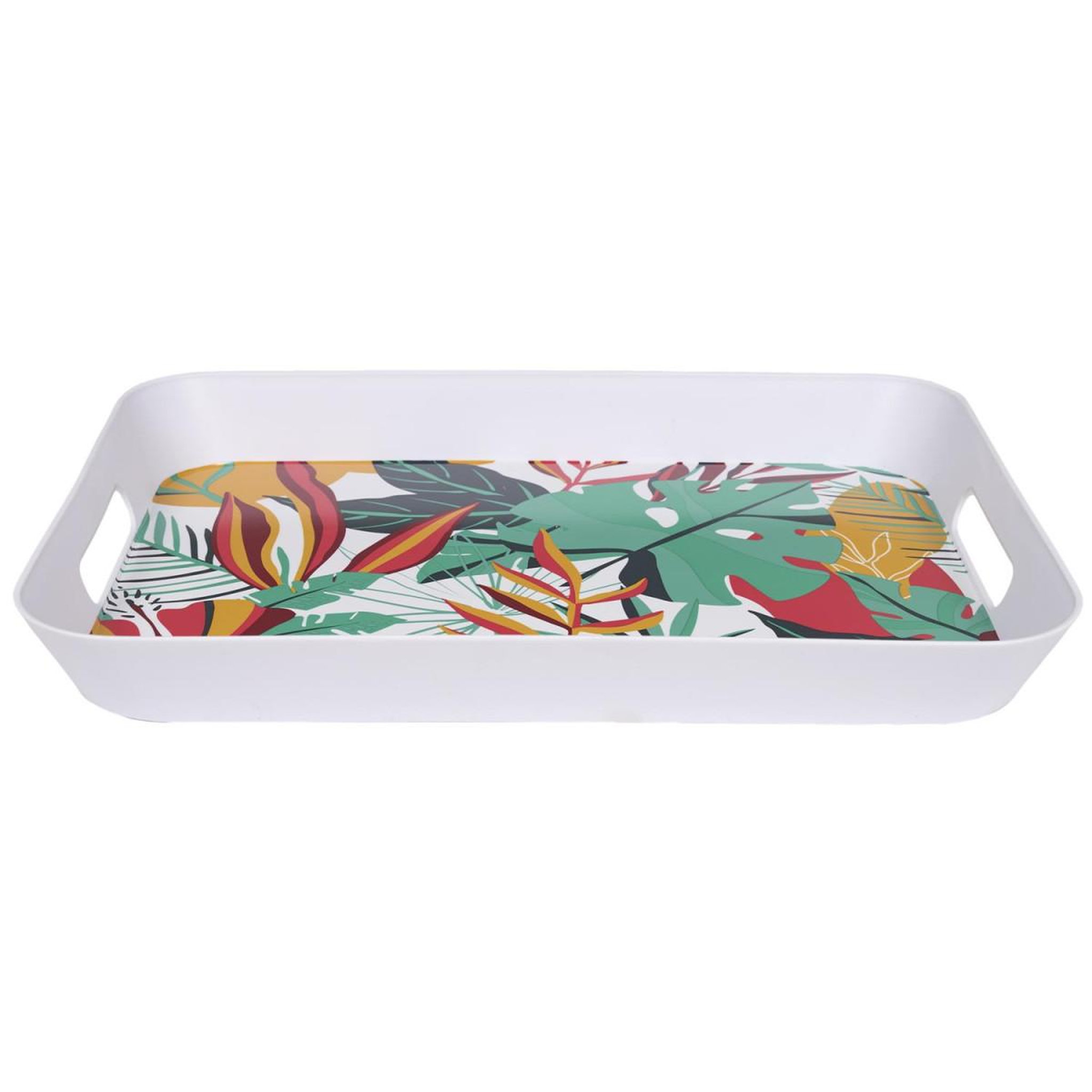 Voir la diapositive 2 : The Home Deco Factory Plateau de service  paradis exotique  41cm multicolore