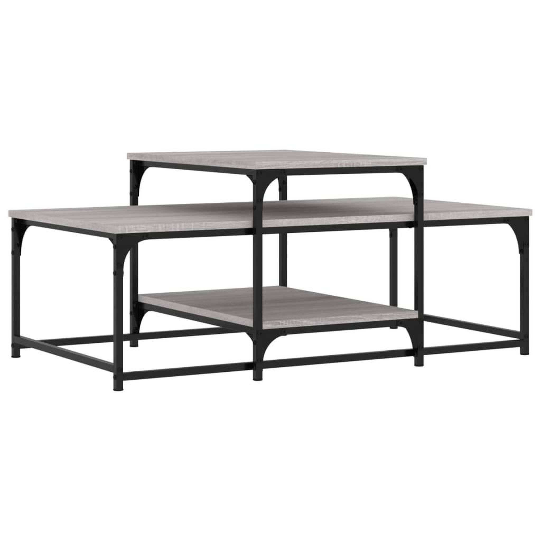 Voir la diapositive 2 : VIDAXL Table basse sonoma gris 102x60x45 cm bois d'ingenierie
