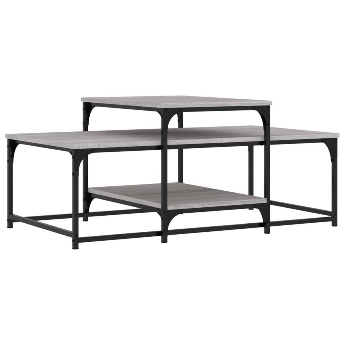 VIDAXL Table basse sonoma gris 102x60x45 cm bois d'ingenierie