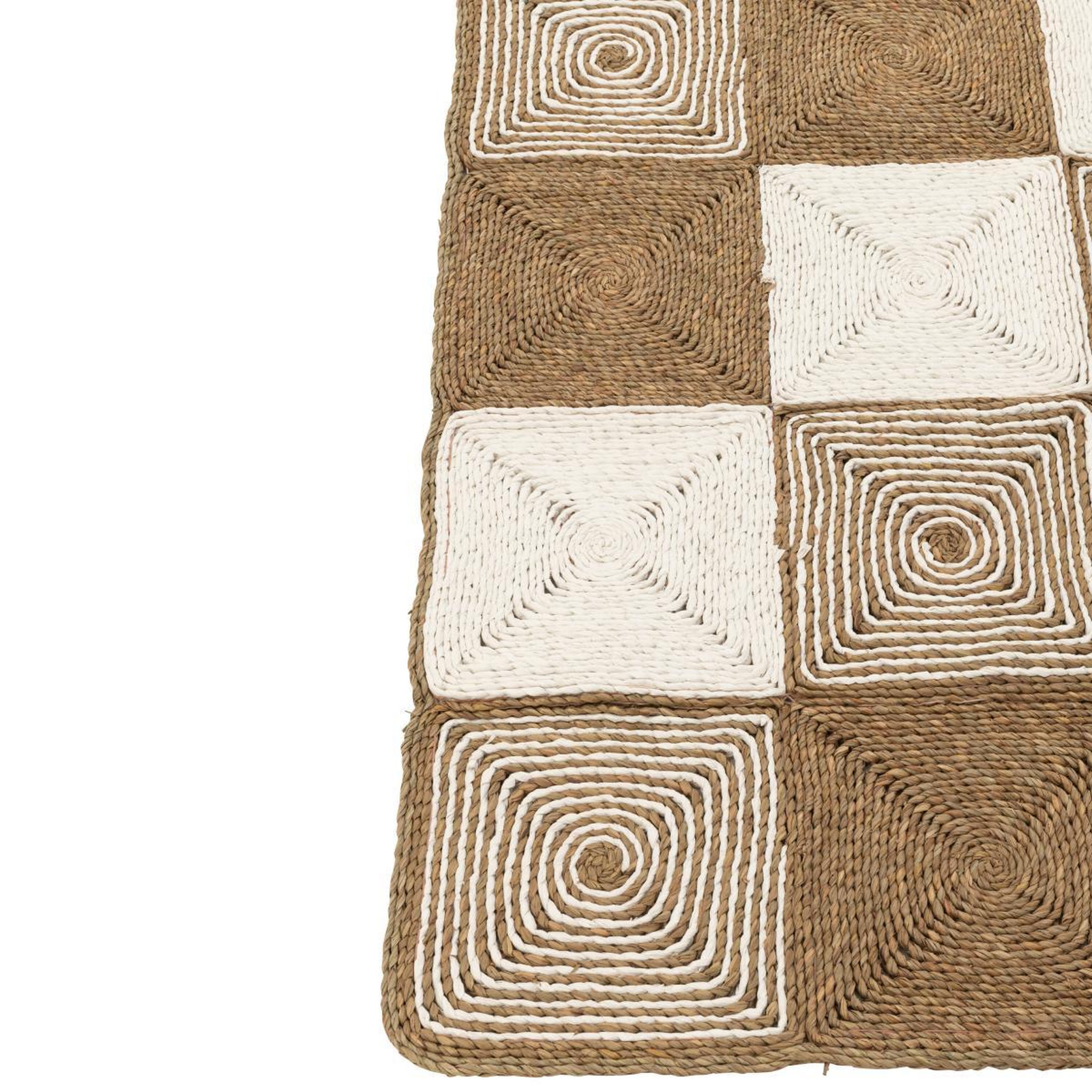 Voir la diapositive 2 : J-LINE Tapis déco  tissage corde  122x153cm naturel