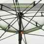 Voir la diapositive 6 : OUTSUNNY Parasol inclinable de jardin parasol de plage rond Ø 185 cm vert