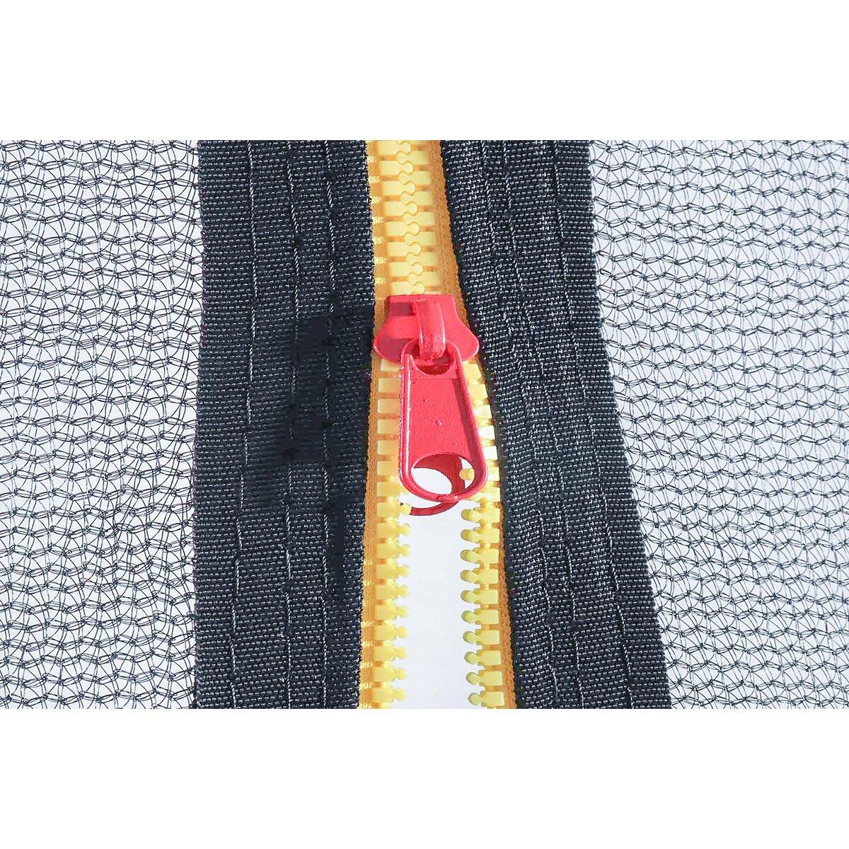 Habitat et Jardin Trampoline avec filet intérieur  jumper  - Ø 4,25 m - Gris