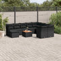 Voir la diapositive 1 : VIDAXL Salon de jardin 11 pcs avec coussins noir resine tressee