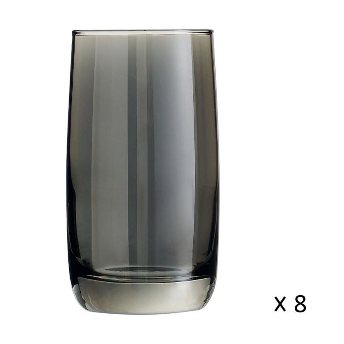 LUMINARC Lot de 8 verres forme haute 33 cl SHINY GRAPHIT