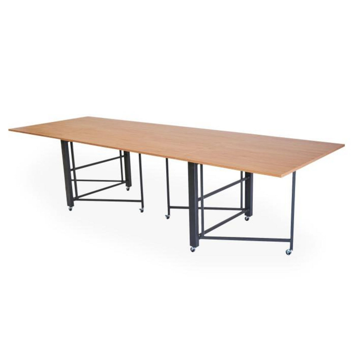 Paris Prix Table Console Extensible Effet Bois  Troy  100-300cm Chêne Clair