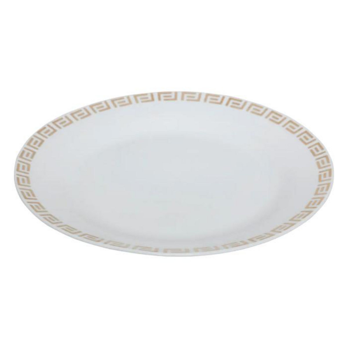 SECRET DE GOURMET Lot de 6 Assiettes Plates  Aya  27cm Blanc