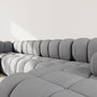 Voir la diapositive 6 : LISA DESIGN Ruby - canapé panoramique modulable d'angle gauche 7 places en velours texturé