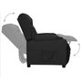 Voir la diapositive 5 : VIDAXL Fauteuil Noir Tissu