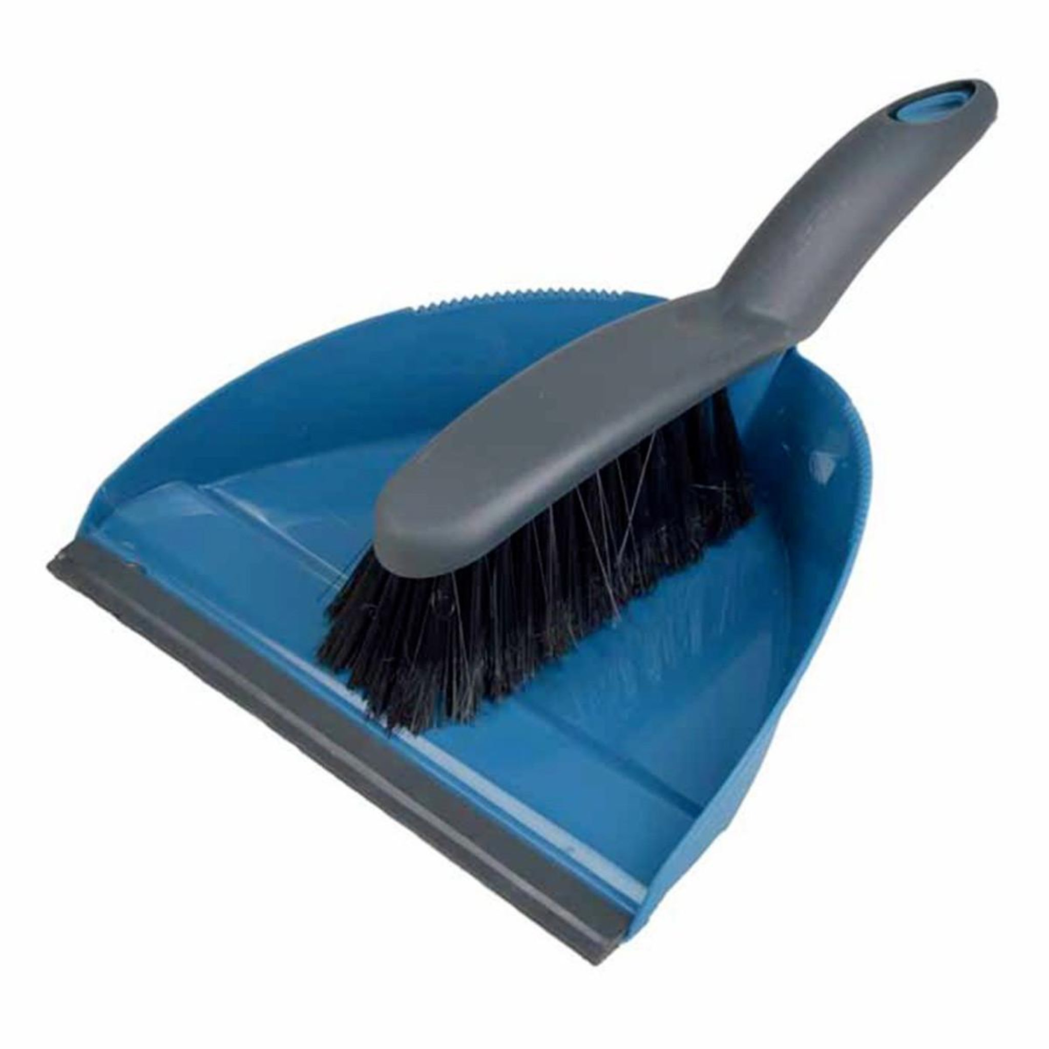 HOMEA Pelle & balayette  rebord  bleu paon & anthracite