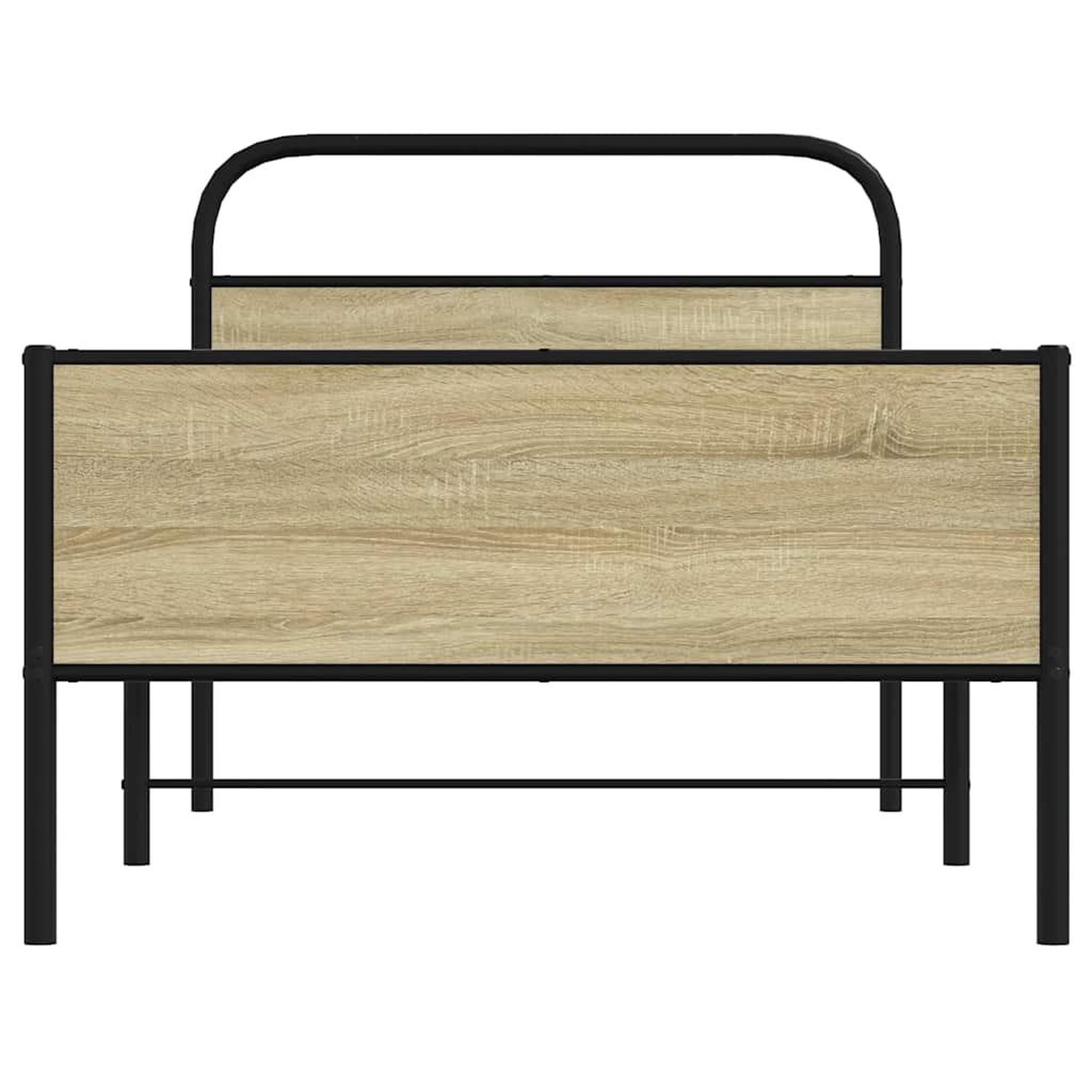 Voir la diapositive 5 : VIDAXL Cadre de lit sans matelas 90x190cm chene sonoma bois ingenierie