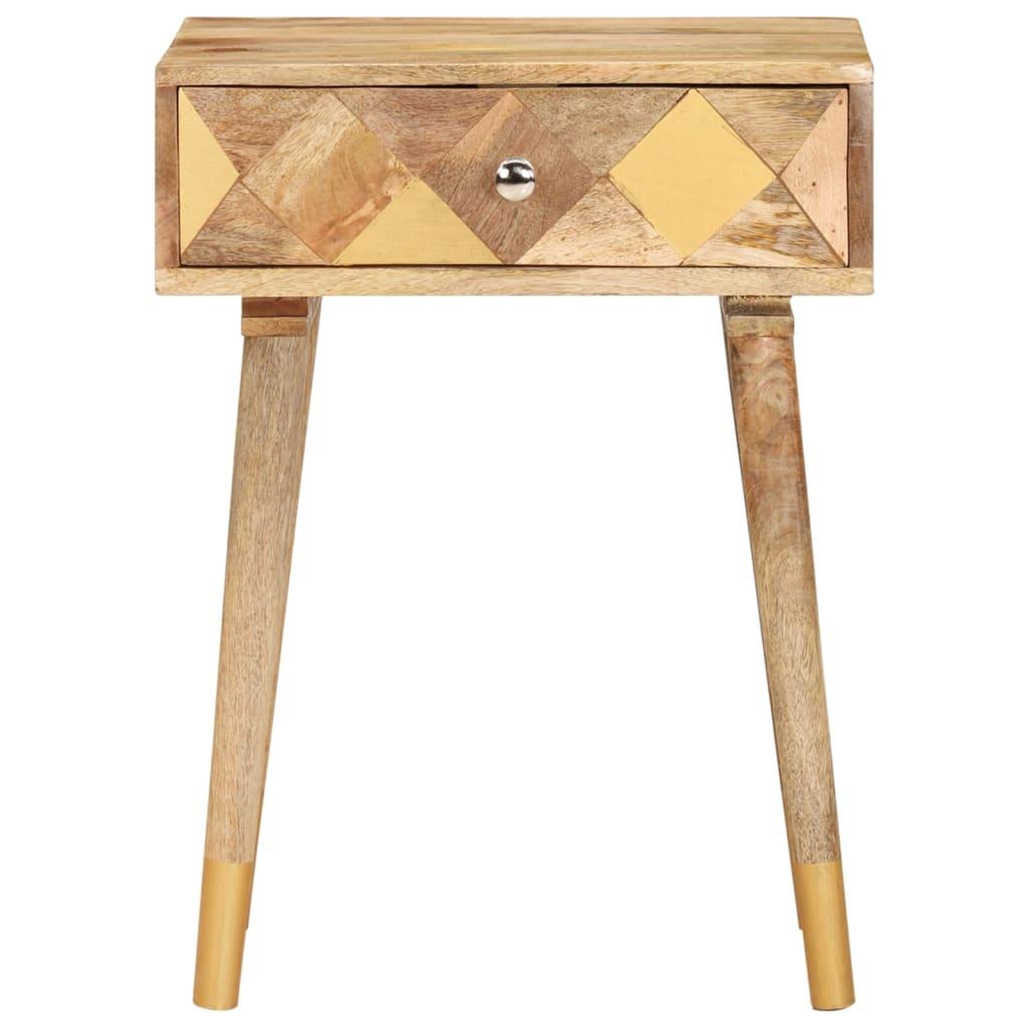 Voir la diapositive 3 : VIDAXL Table de chevet 43 x 30 x 58 cm bois de manguier massif