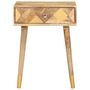 Voir la diapositive 3 : VIDAXL Table de chevet 43 x 30 x 58 cm Bois de manguier massif